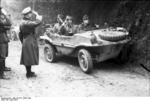 German officers in a Schwimmwagen in France, Jun 1944