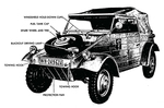 Technical drawing of Kübelwagen for US service guides, photo 1 of 2