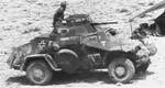 German SdKfz. 222 armored car in North Africa, circa 1940s