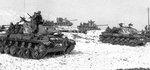 M46 medium tanks of US 6th Tank Battalion, Korea, 7 Mar 1951