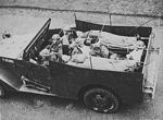 American-built M3A1 Scout Car in British service as an ambulance, circa 1940