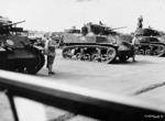 Chinese M3 Stuart light tanks, southern China, circa 1944-1945