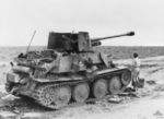 Abandoned German Marder III tank destroyer in North Africa, 9 Feb 1943, photo 2 of 2