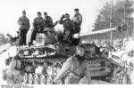 Panzer IV tank and crew of German Army Group North in northern Russia, Sep 1943