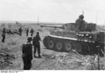 German Waffen-SS troops and a Tiger I heavy tank, Kursk, Russia, Jun-Jul 1943