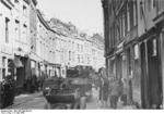 German vehicles and troops in Maastricht, the Netherlands, 10 May 1940