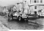 SS-Sturmbannführer Fritz Witt in Kharkov, Ukraine, Mar 1943; note SdKfz. 251 halftrack vehicle