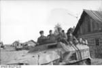 German troops in SdKfz. 251 halftrack vehicle, Russia, Aug 1943