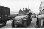 SdKfz. 251/7 halftrack vehicles at a port in Southern France, 1942, photo 2 of 3
