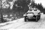 SdKfz. 251 halftrack vehicles in snowy terrain, Russia, Oct 1941, photo 4 of 4