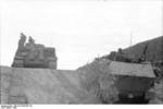 Panzer VI (Tiger I) tank and SdKfz. 251 halftrack vehicle, Tunisia, 1943