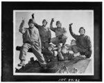 Soldiers from six different Allied nations posing on a M4 Sherman tank, Fort Knox, Kentucky, United States, circa 1942-1943