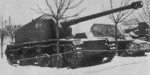 Captured Sturer Emil heavy tank destroyer and Sturmpanzer heavy assault gun, 1943-1945