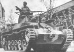 Japanese Type 97 Chi-Ha medium tank on parade, circa 1942-1943