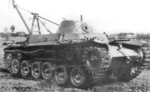Japanese Se-Ri tank recovery vehicle, which was built on the chassis of the Type 97 Chi-Ha tank, date unknown