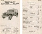 Specification sheet for the Dodge WC54 field ambulance, 1942