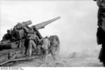 German 17 cm K 18 gun in action in Tunisia, Jan-Feb 1943