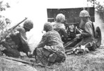 US Marine Corps 37 mm Gun M3 and crew, Saipan, Mariana Islands, Jun 1944
