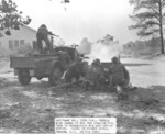 WC-4 truck and 37 mm Gun M3 of US 30th Division in exercise, south of Peedee River, Cheraw, South Carolina, United States, 19 Nov 1941