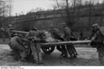 German troops with a 7.5 cm PaK 40 anti-tank gun, Northern France, Oct 1943