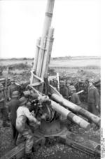 German 8.8 cm FlaK gun crew in France, 1944