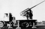 Vehicle-mounted Italian Cannone da 90/53 anti-aircraft gun, circa 1940s