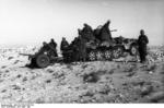 German troops with SdKfz 10 halftrack vehicle and 2-cm FlaK 38 gun, North Africa, Apr-May 1941