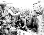 US 504th Parachute Infantry Regiment mortar team in Italy with M1 mortar, Italy, Sep 1943
