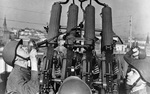 Quad-Maxim M1910 anti-aircraft machine gun mount, Moscow, Russia, 21 Jun 1942