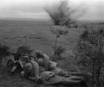 Machine gunners of Soviet 20th Army on the Dnieper River near Dorogobuzh, Russia, 1 Sep 1941