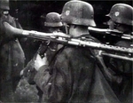 German soldiers carrying MG34 machine guns, Poland, Sep 1939