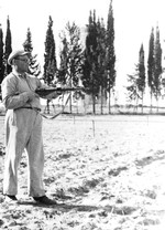 Man with Sten gun, Gan Shmuel, Palestine, 1944-1947