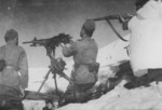 Greek troops with St. Étienne Mle 1907 machine gun and Berthier rifle, Dinardic Alps, Albania, late 1940