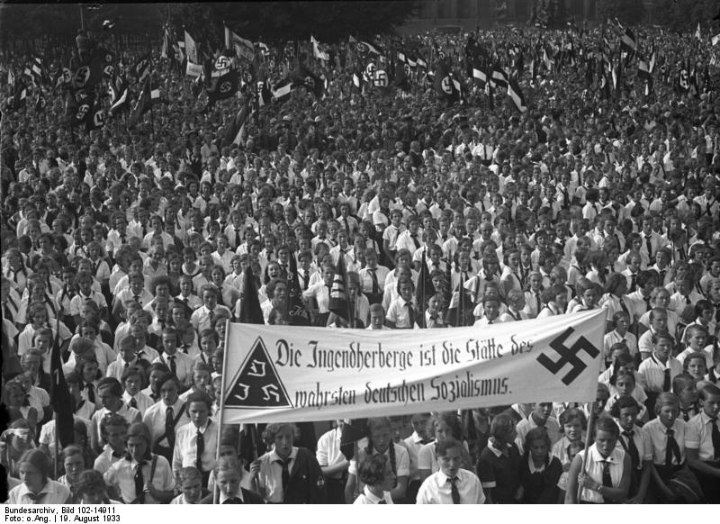 Hitler Youth gathering at Lustgarten, Berlin, Germany, 19 Aug 1933