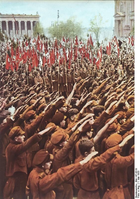 Hitler Youth gathering at Lustgarten, Berlin, Germany, 1 May 1933