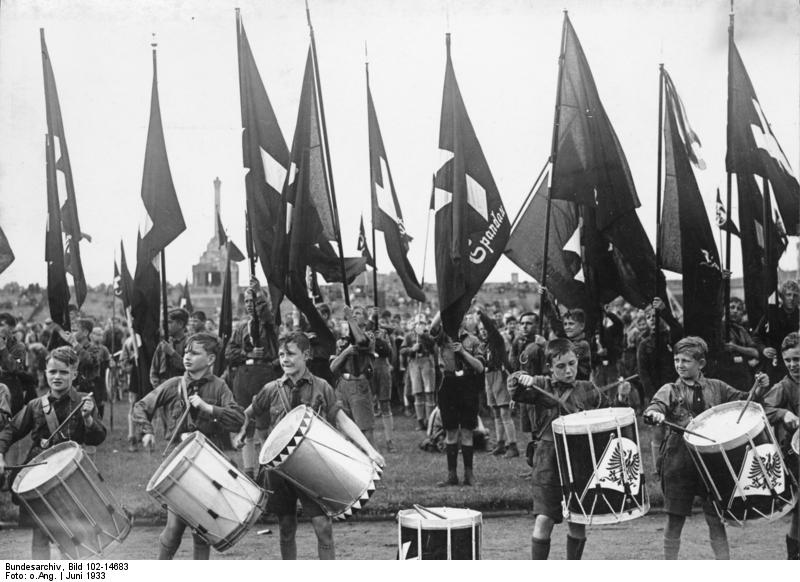 Hitler Youth meeting at the stadium in Grunewald, Berlin, Germany, Jun 1933