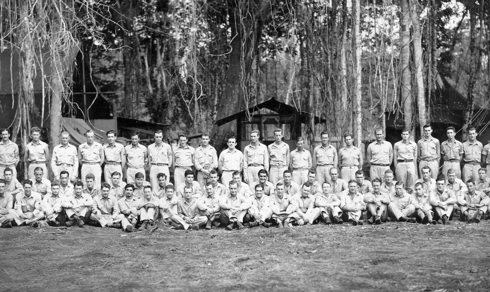 Airmen of USAAF 3rd Bomb Group, Dobodura Airfield, Australian Papua, mid-1943
