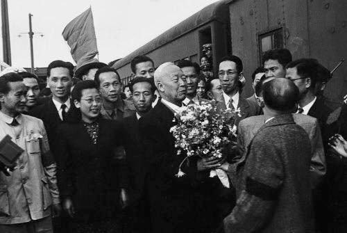 Chairman of the Interim Legislative Assembly of Korea Rhee Syngman in Nanjing, China, Apr 1947