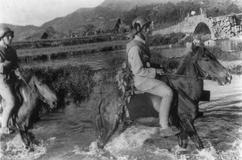 Ma Clique soldiers on horseback, northwestern China, circa 1930s