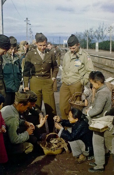 US airmen in China, circa 1944