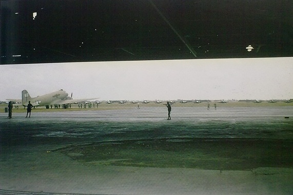 American aircraft at rest at a Chinese airfield, circa 1945