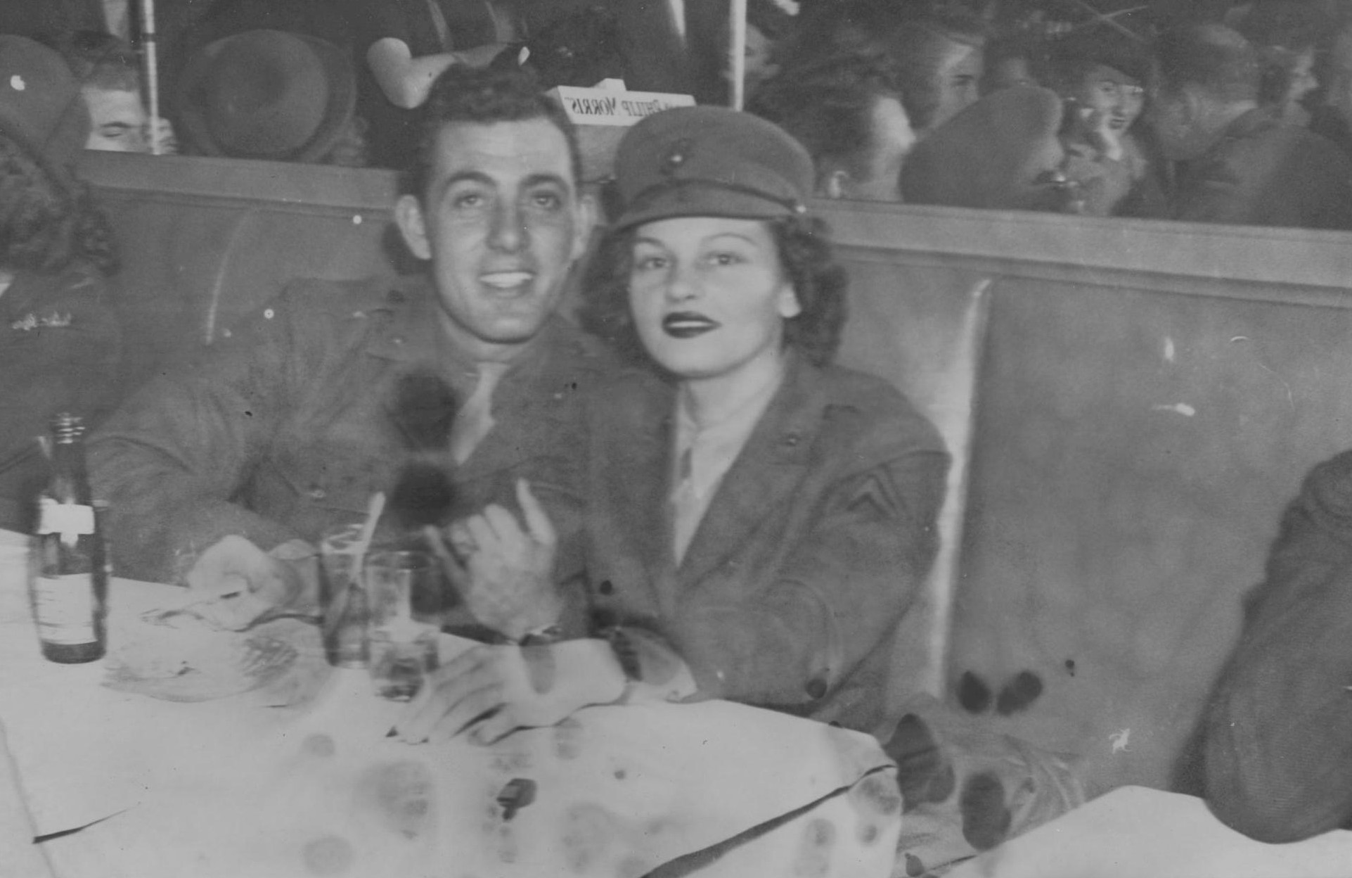 John Basilone and Carolyn Orehovic at Herb Sachs' Del Rio, Washington DC, United States, Oct 1943