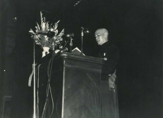 Chiang Kaishek speaking, circa 1950s