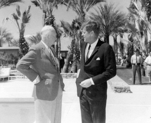 Eisenhower and Kennedy, 1962