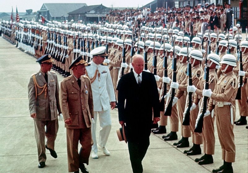 US President Eisenhower and Chinese President Chiang in Taipei, Taiwan, Republic of China, 18 Jun 1960