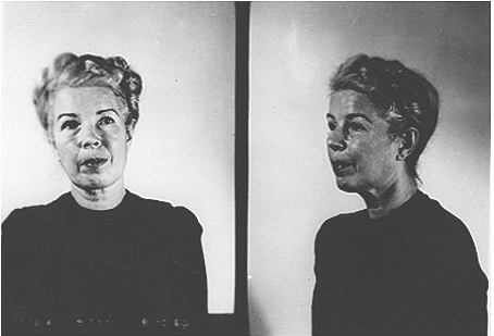 Mildred Gillars' prison mugshot, 1948