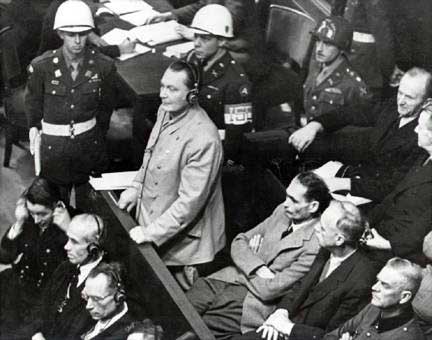 Göring at the Nuremberg Trials, late 1945-1946