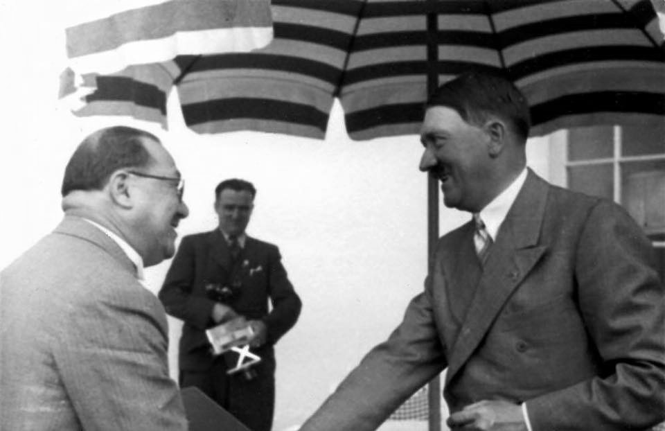 Adolf Hitler and Kong Xiangxi (H. H. Kung) at Berghof, Berchtesgaden, Germany, 13 Jun 1937, photo 09 of 10