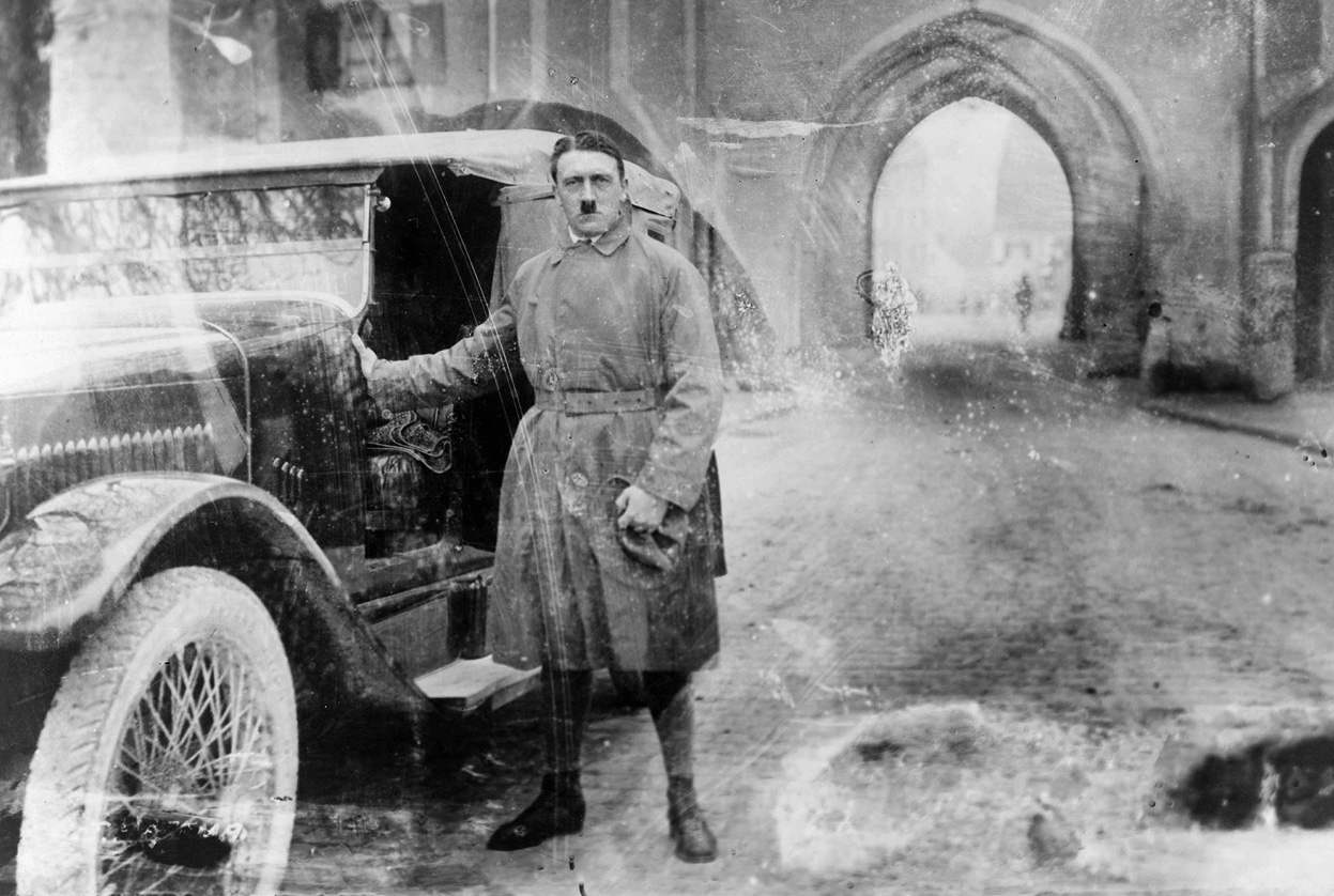 Adolf Hitler on his release from Landsberg Prison, Bavaria, Germany, 20 Dec 1924