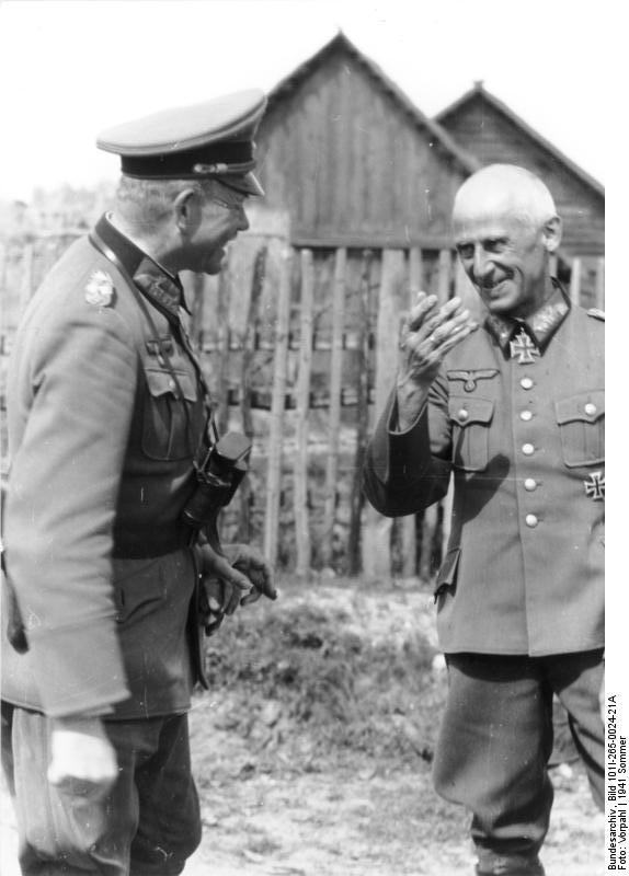German Army Colonel Generals Heinz Guderian and Hermann Hoth, Russia, summer 1941